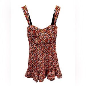 Anthropologie Hutch Ditsy Floral Corset Mini Dress
